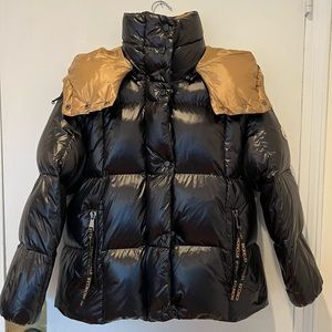MONCLER Winter Black JACKET with removable hoodie size SMALL